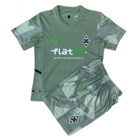 Borussia Monchengladbach Gostujući Dječji Komplet Dresovi za Nogomet 2021-2022 (+ kratke hlače)